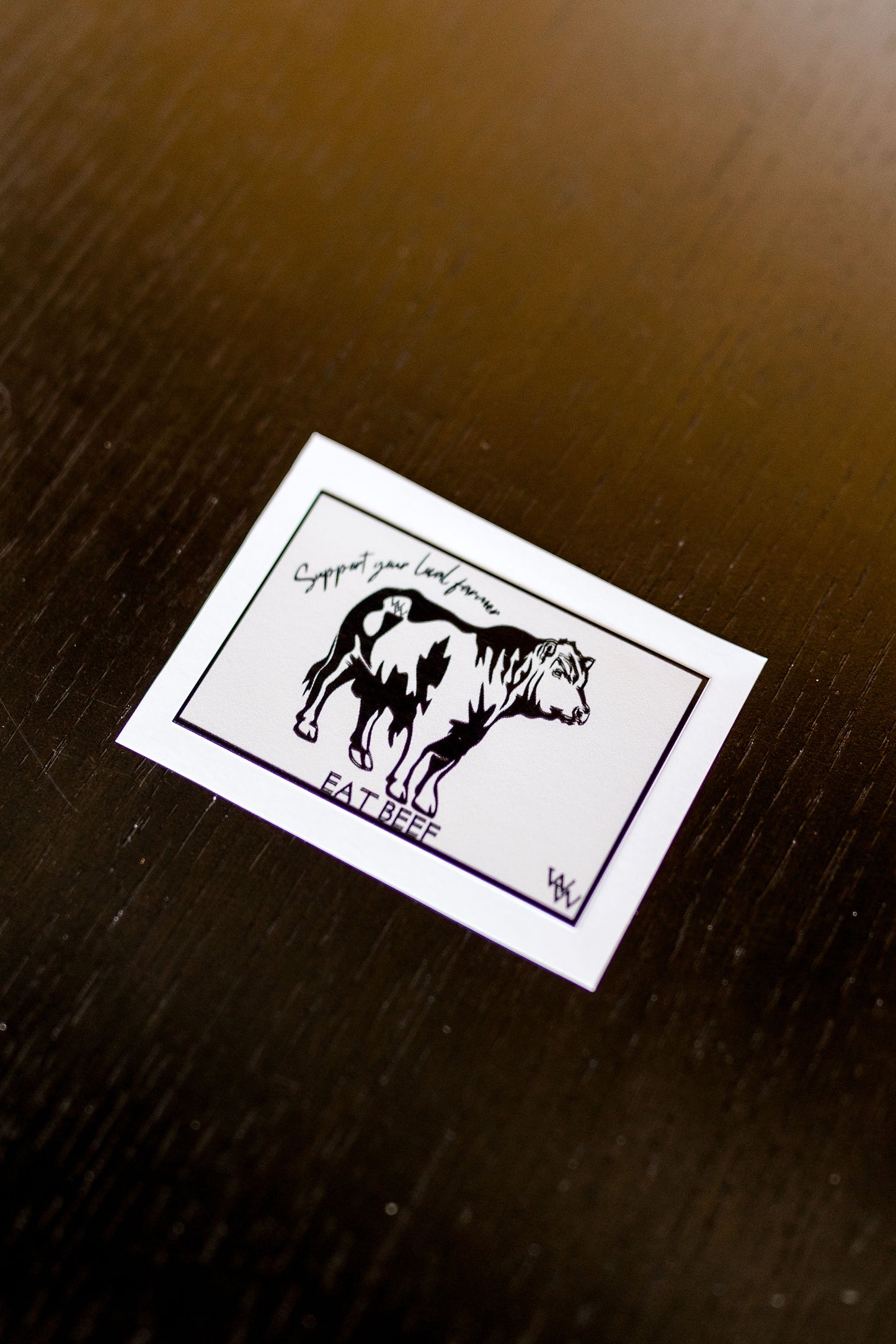 Support Your Local Farmer Eat Beef Sticker