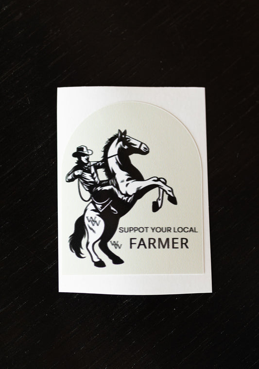 Support Your Local Farmer Sticker