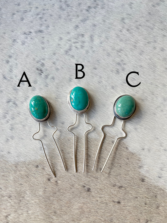 Turquoise Hair Pins